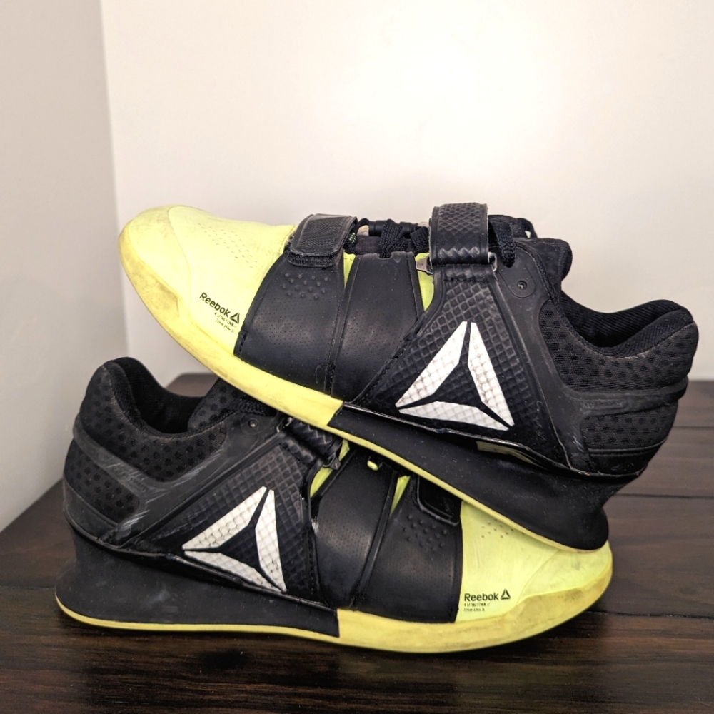Reebok Black and Yellow Athletic Shoes